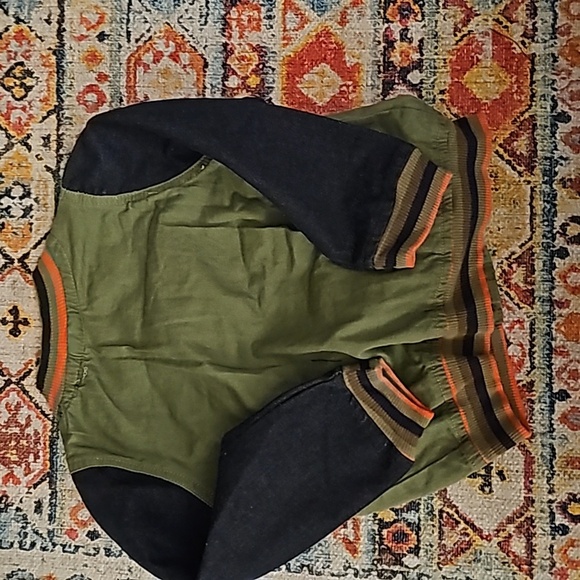 Boy aviator style jacket with patchwork size 5 - Picture 6 of 6